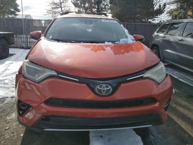 2T3RFREV2GW412005 - 2016 TOYOTA RAV4 XLE ORANGE photo 5