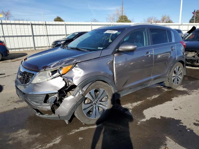 KNDPCCA29C7251134 - 2012 KIA SPORTAGE EX GRAY photo 1