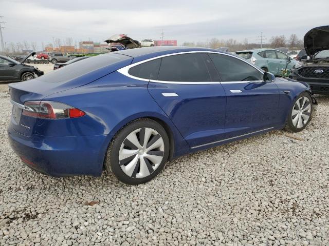5YJSA1E29LF381892 - 2020 TESLA MODEL S ლურჯი ფოტო 3