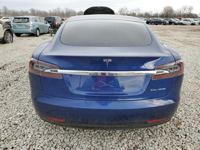 5YJSA1E29LF381892 - 2020 TESLA MODEL S ლურჯი ფოტო 6