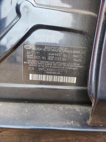 5NPEC4ABXCH337772 - 2012 HYUNDAI SONATA SE Mavi foto 12