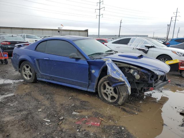 1FAFP40464F107840 - 2004 FORD MUSTANG BLUE photo 4