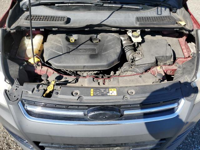 1FMCU9J9XEUC77804 - 2014 FORD ESCAPE TITANIUM RED photo 12