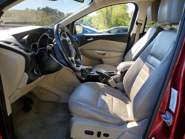 1FMCU9J9XEUC77804 - 2014 FORD ESCAPE TITANIUM RED photo 7