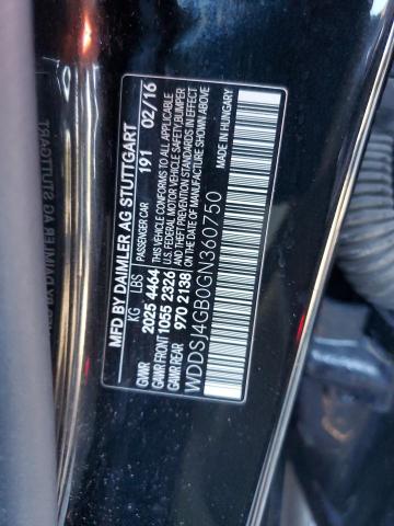 WDDSJ4GB0GN360750 - 2016 MERCEDES-BENZ CLA 250 4MATIC BLACK photo 12