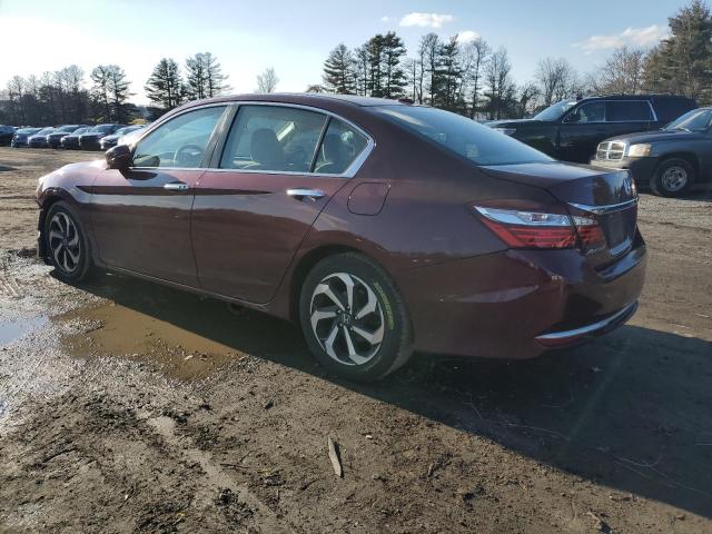 1HGCR2F77GA037636 - 2016 HONDA ACCORD EX BURGUNDY photo 2