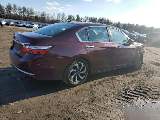 1HGCR2F77GA037636 - 2016 HONDA ACCORD EX BURGUNDY photo 3