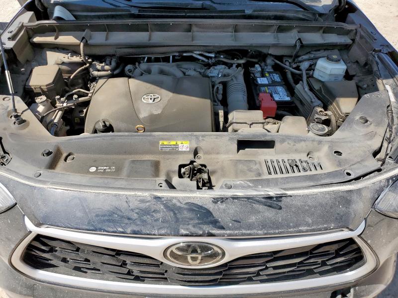 5TDGZRAH0MS524619 - 2021 TOYOTA HIGHLANDER XLE CHARCOAL photo 12