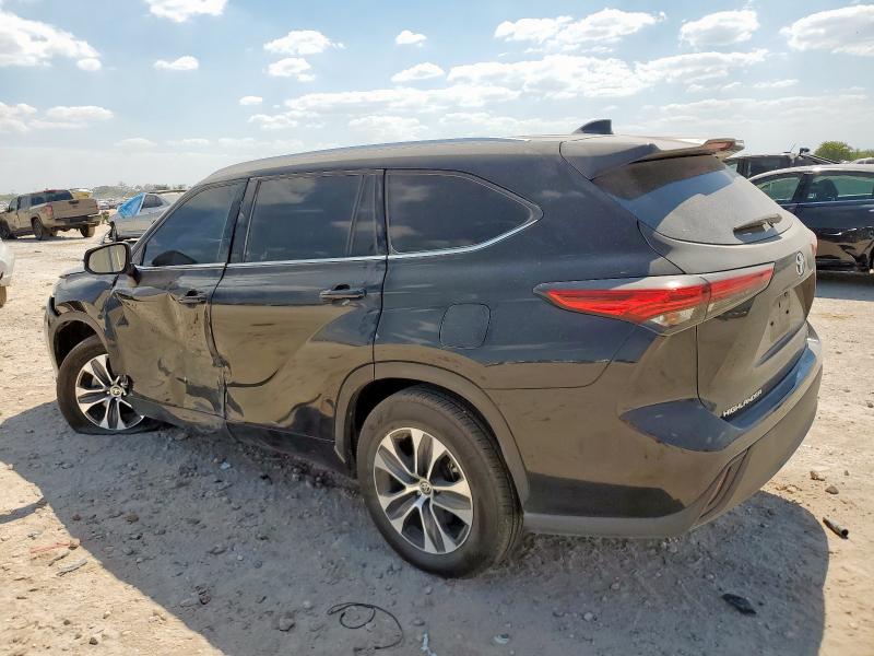 5TDGZRAH0MS524619 - 2021 TOYOTA HIGHLANDER XLE CHARCOAL photo 2