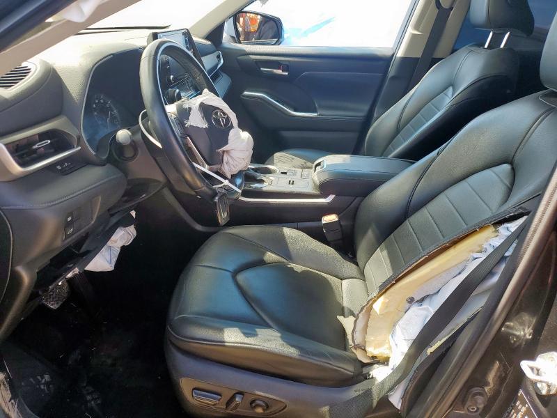 5TDGZRAH0MS524619 - 2021 TOYOTA HIGHLANDER XLE CHARCOAL photo 7