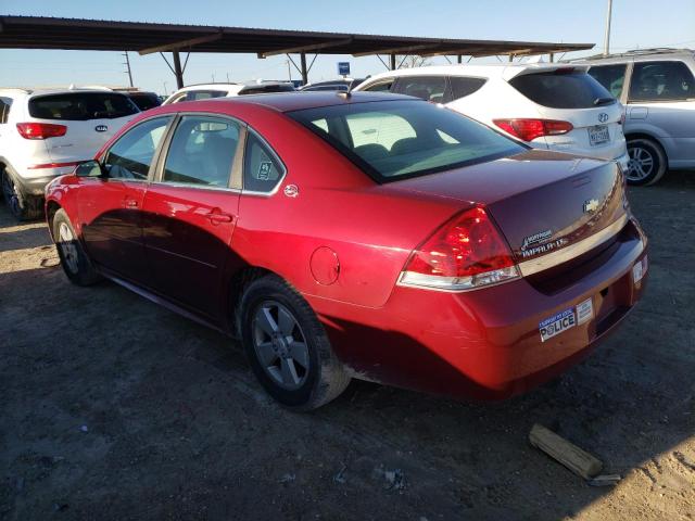 2G1WT57K091100776 - 2009 CHEVROLET IMPALA 1LT RED photo 2