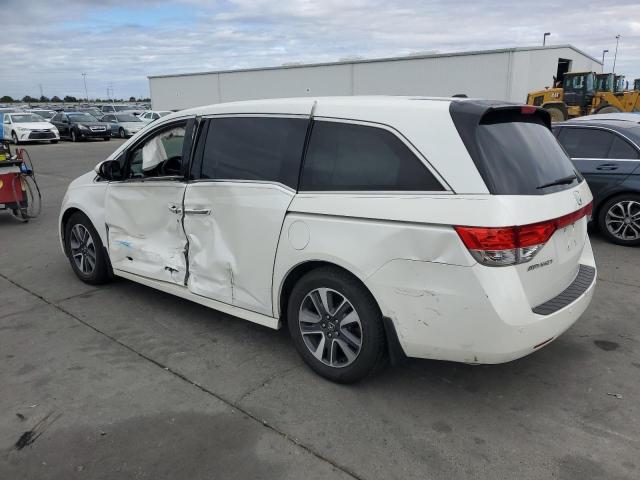 5FNRL5H91EB052616 - 2014 HONDA ODYSSEY TOURING WHITE photo 2