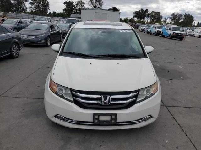 5FNRL5H91EB052616 - 2014 HONDA ODYSSEY TOURING WHITE photo 5