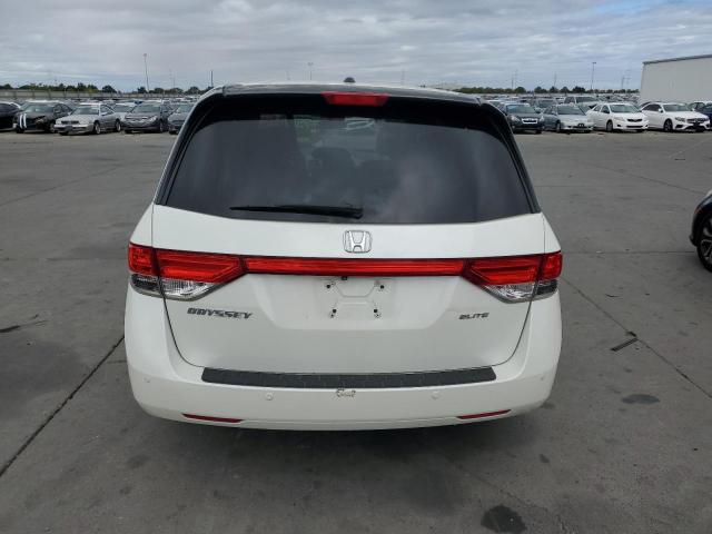 5FNRL5H91EB052616 - 2014 HONDA ODYSSEY TOURING WHITE photo 6