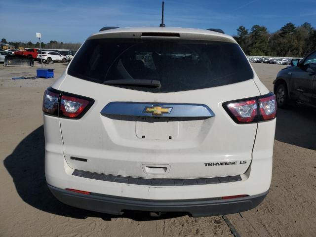 1GNKRFED5EJ317830 - 2014 CHEVROLET TRAVERSE LS WHITE photo 6