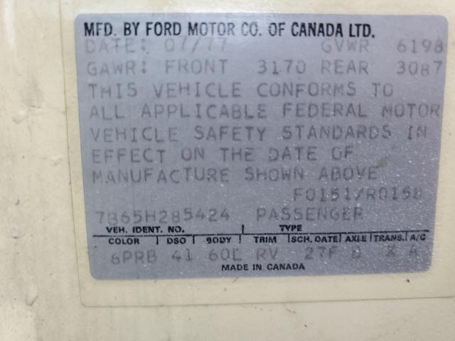 7B65H285424 - 1977 FORD LTD YELLOW photo 12