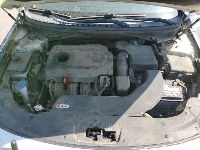 5NPE24AF3FH164512 - 2015 HYUNDAI SONATA SE WHITE photo 11