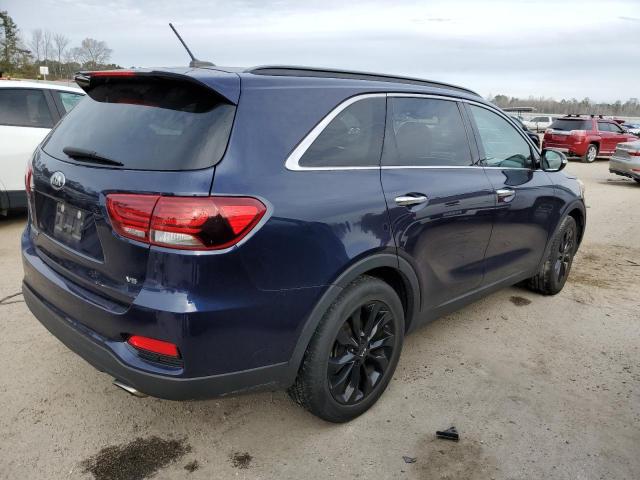 5XYPG4A50KG597451 - 2019 KIA SORENTO LX BLUE photo 3