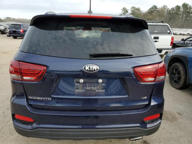 5XYPG4A50KG597451 - 2019 KIA SORENTO LX BLUE photo 6