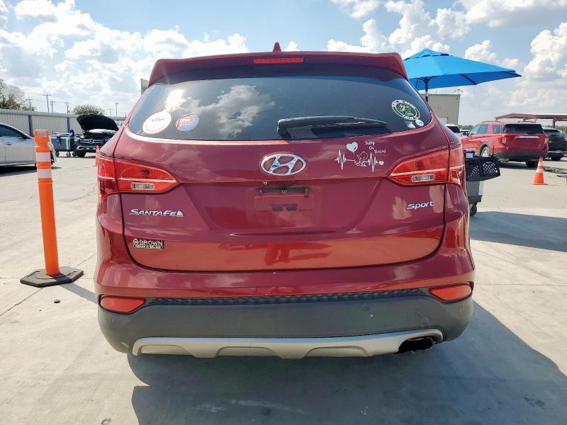 5XYZU3LB0EG142327 - 2014 HYUNDAI SANTA FE S Червоний фото 6