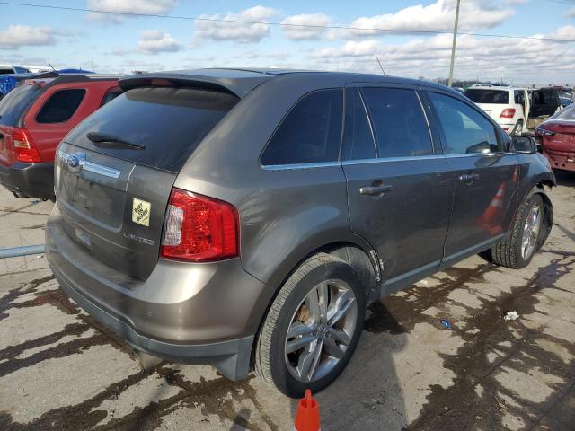 2FMDK3KC8CBA80697 - 2012 FORD EDGE LIMITED GRAY photo 3