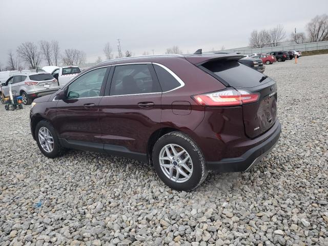 2FMPK4J98NBA48506 - 2022 FORD EDGE SEL MAROON photo 2