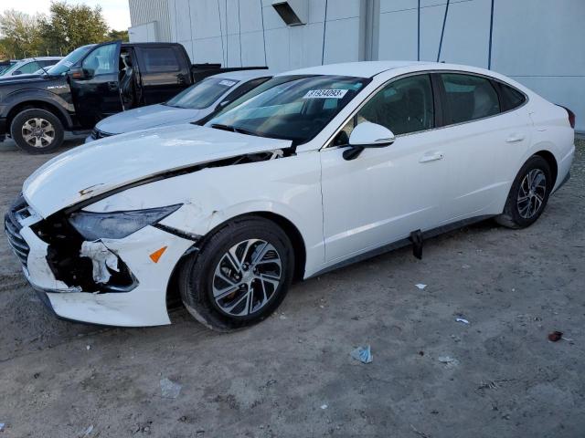 KMHL24JJ8PA055124 - 2023 HYUNDAI SONATA HYBRID WHITE photo 1