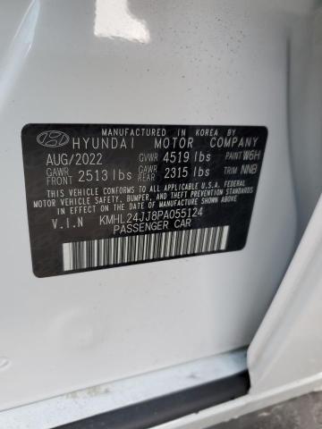 KMHL24JJ8PA055124 - 2023 HYUNDAI SONATA HYBRID WHITE photo 12