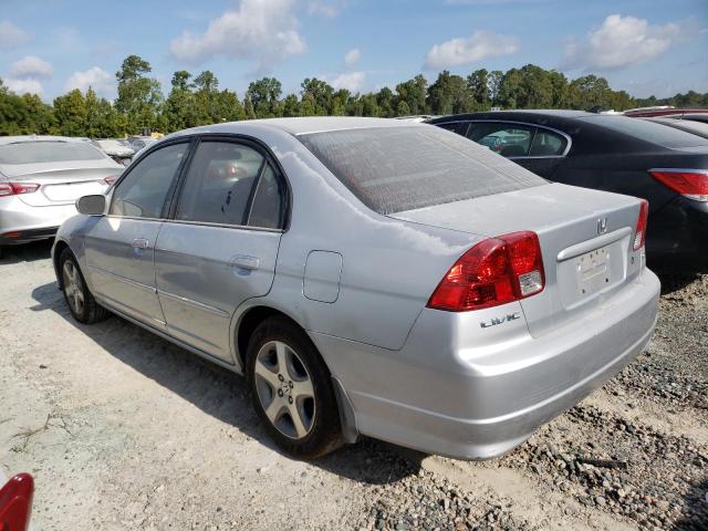 2HGES26844H582874 - 2004 HONDA CIVIC EX SILVER photo 2