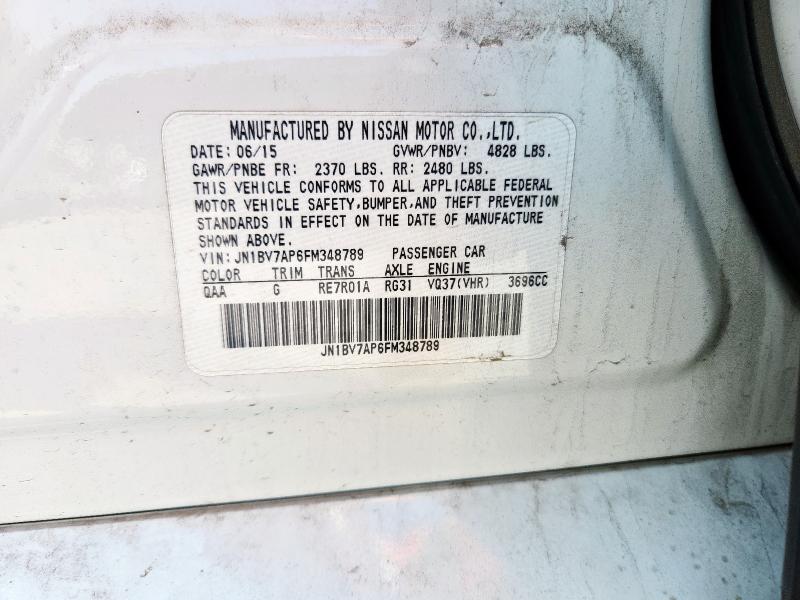 JN1BV7AP6FM348789 - 2015 INFINITI Q50 BASE Ağ foto 12