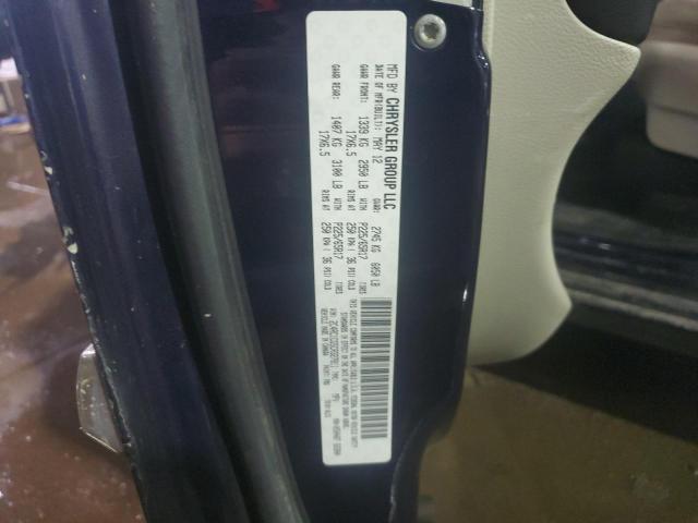 2C4RC1CG5CR327811 - 2012 CHRYSLER TOWN & COU TOURING L BLUE photo 13