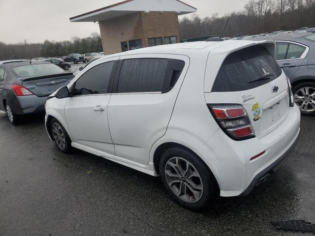 1G1JD6SB9K4115629 - 2019 CHEVROLET SONIC LT WHITE photo 2