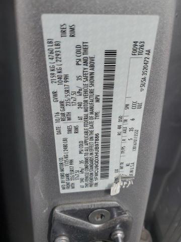 1FMCU9GDXHUB97886 - 2017 FORD ESCAPE SE SILVER photo 13