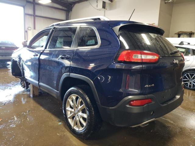 1C4PJMDS2EW264338 - 2014 JEEP CHEROKEE LIMITED BLUE photo 2