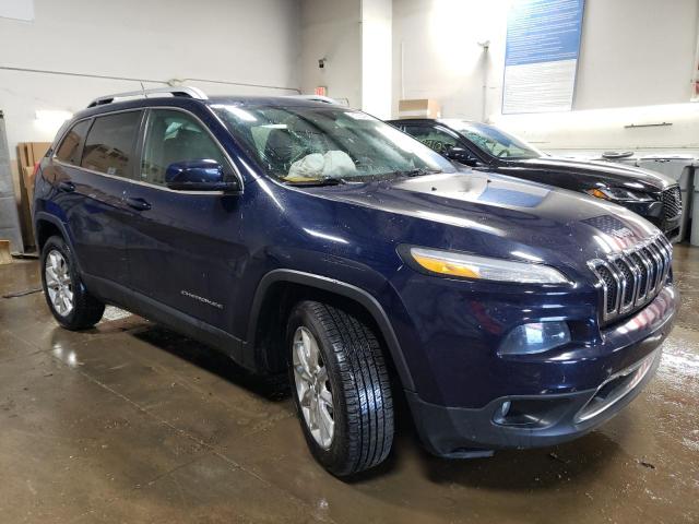 1C4PJMDS2EW264338 - 2014 JEEP CHEROKEE LIMITED BLUE photo 4