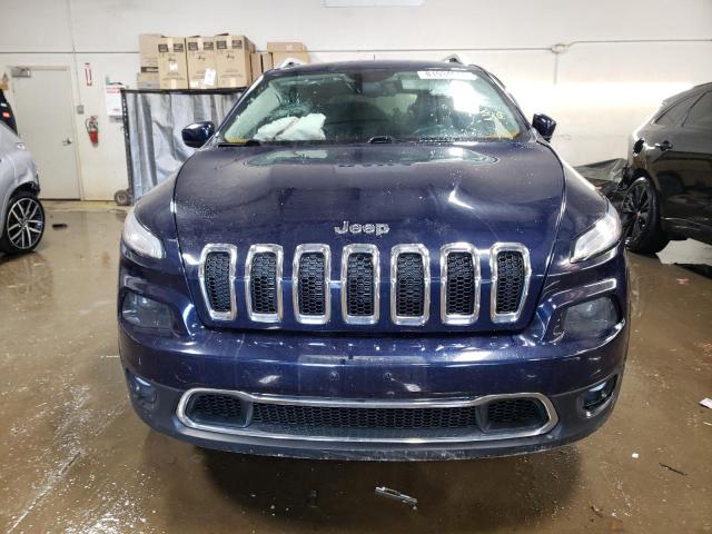 1C4PJMDS2EW264338 - 2014 JEEP CHEROKEE LIMITED BLUE photo 5