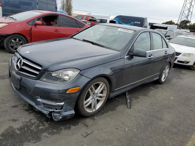 WDDGF4HB6ER313668 - 2014 MERCEDES-BENZ C 250 GRAY photo 1