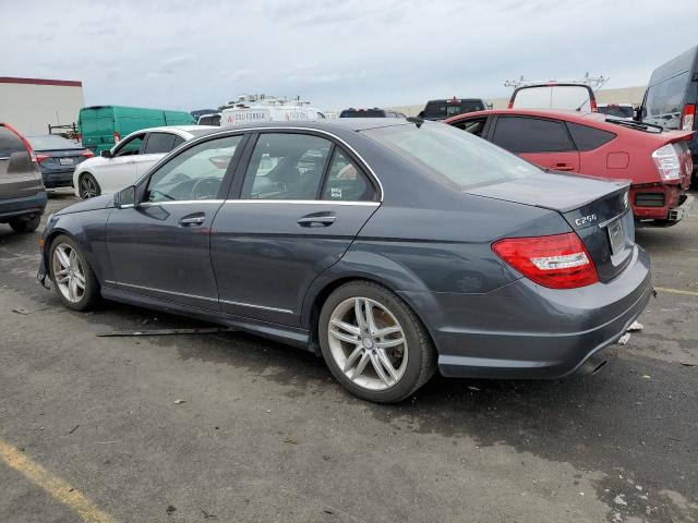 WDDGF4HB6ER313668 - 2014 MERCEDES-BENZ C 250 GRAY photo 2