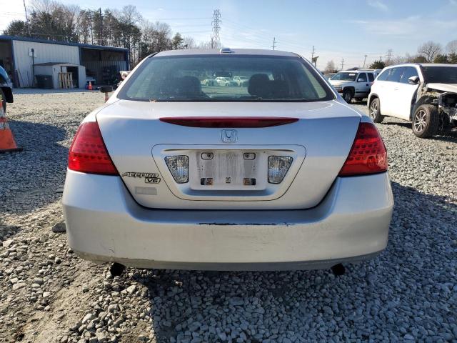 1HGCM66547A021592 - 2007 HONDA ACCORD EX SILVER photo 6