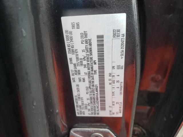 5LMCJ2D96HUL49921 - 2017 LINCOLN MKC SELECT Մոխրագույն լուսանկար 14