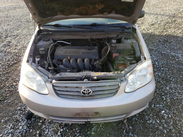 1NXBR32E13Z132881 - 2003 TOYOTA COROLLA CE TAN photo 11