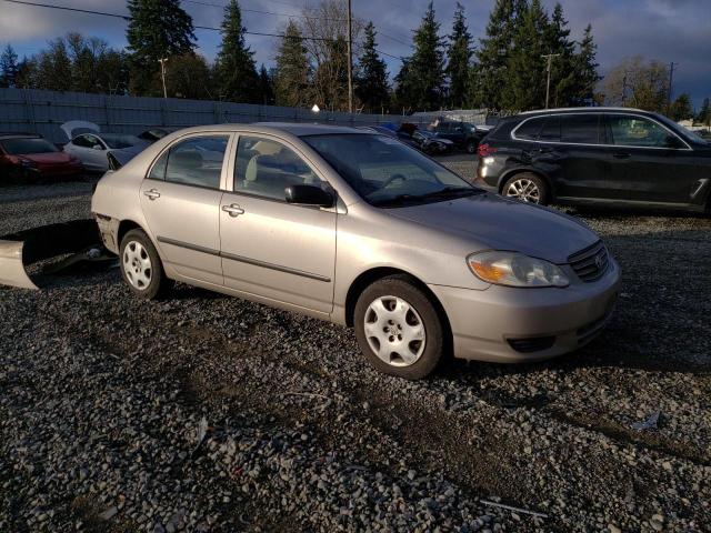 1NXBR32E13Z132881 - 2003 TOYOTA COROLLA CE TAN photo 4