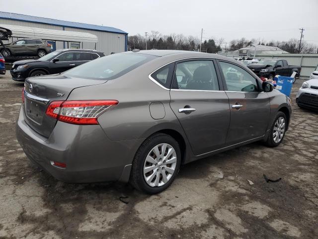 3N1AB7AP9FL686198 - 2015 NISSAN SENTRA S GRAY photo 3