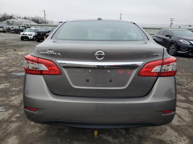 3N1AB7AP9FL686198 - 2015 NISSAN SENTRA S GRAY photo 6