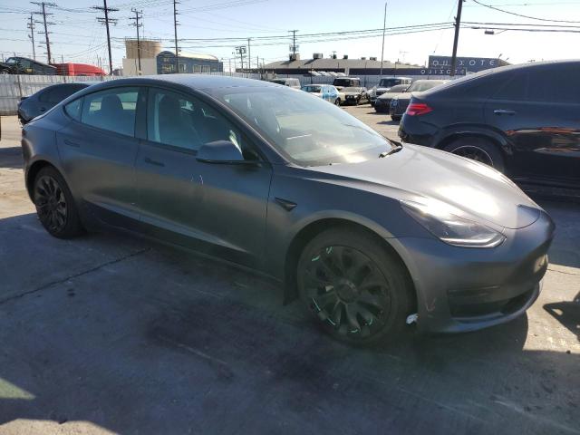 5YJ3E1EAXNF107555 - 2022 TESLA MODEL 3 Szary zdjęcie 4