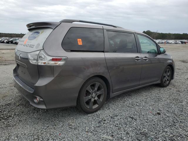 5TDXK3DC8GS728445 - 2016 TOYOTA SIENNA SE CHARCOAL photo 3
