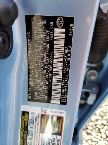 4T1BF1FK9DU655676 - 2013 TOYOTA CAMRY L BLUE photo 12