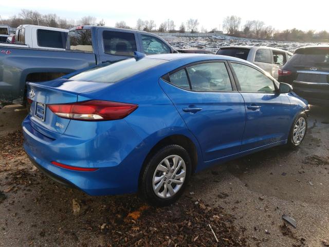 KMHD74LF8HU061178 - 2017 HYUNDAI ELANTRA SE BLUE photo 3