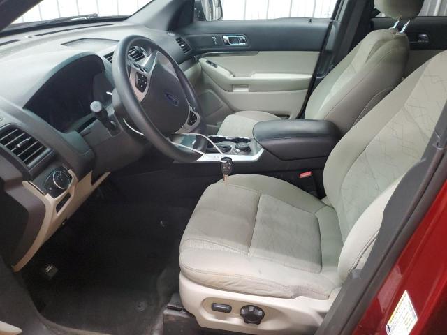 1FM5K8B87FGA93824 - 2015 FORD EXPLORER RED photo 7