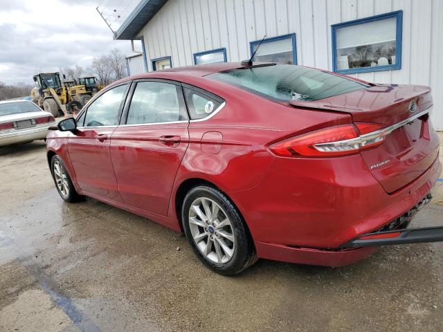 3FA6P0H77HR109533 - 2017 FORD FUSION SE BURGUNDY photo 2